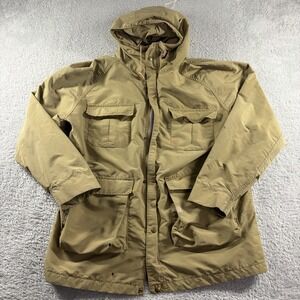 VINTAGE L.L Bean Baxter State Parka Jacket Mens Large Brown Light Weight USA